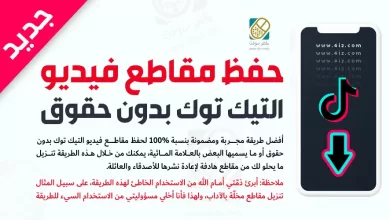 افضل طريقة لحفظ مقاطع التيك توك بدون حقوق